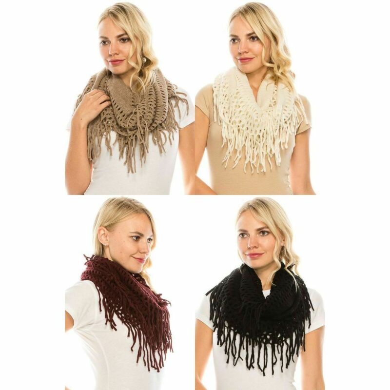 FashionFantasia Scarves ScarfWrap Infinity SC00037 Tstripe