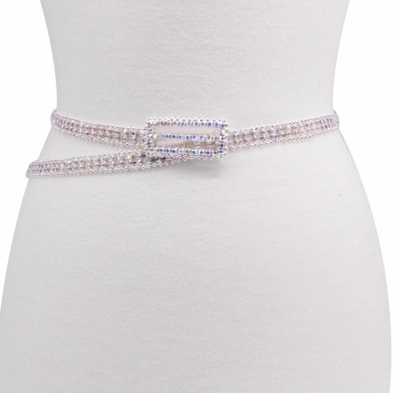 FashionFantasia Wholesale Body Accessories Belts Sashes BT330002 59143 BA00110 Silver AB Rainbow OP