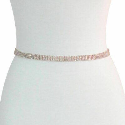 FashionFantasia Wholesale Body Accessories Belts Sashes BT339104 BA00016 RoseGold Clear op