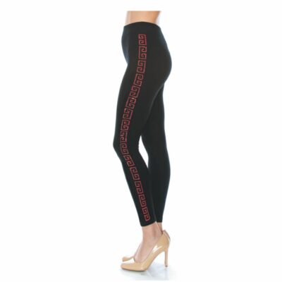 FashionFantasia Wholesale Clothing Bottoms Leggings BT00022 Black red 02