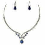 NE00113 NR72 20271 chocker style silver shappire blue NE00113 NR72 20271 chocker style silver shappire blue