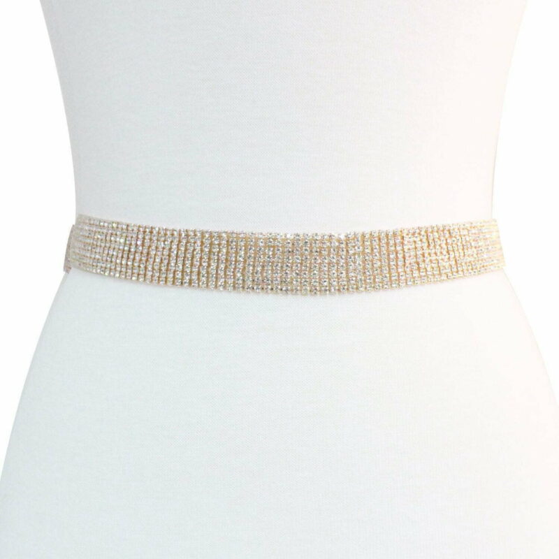 FashionFantasia Wholesale Body Accessories Belts Sashes BT339108 BA00124 Gold Clear op