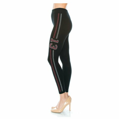 FashionFantasia Wholesale Clothing Bottoms Leggings BT00032 Black Silver red