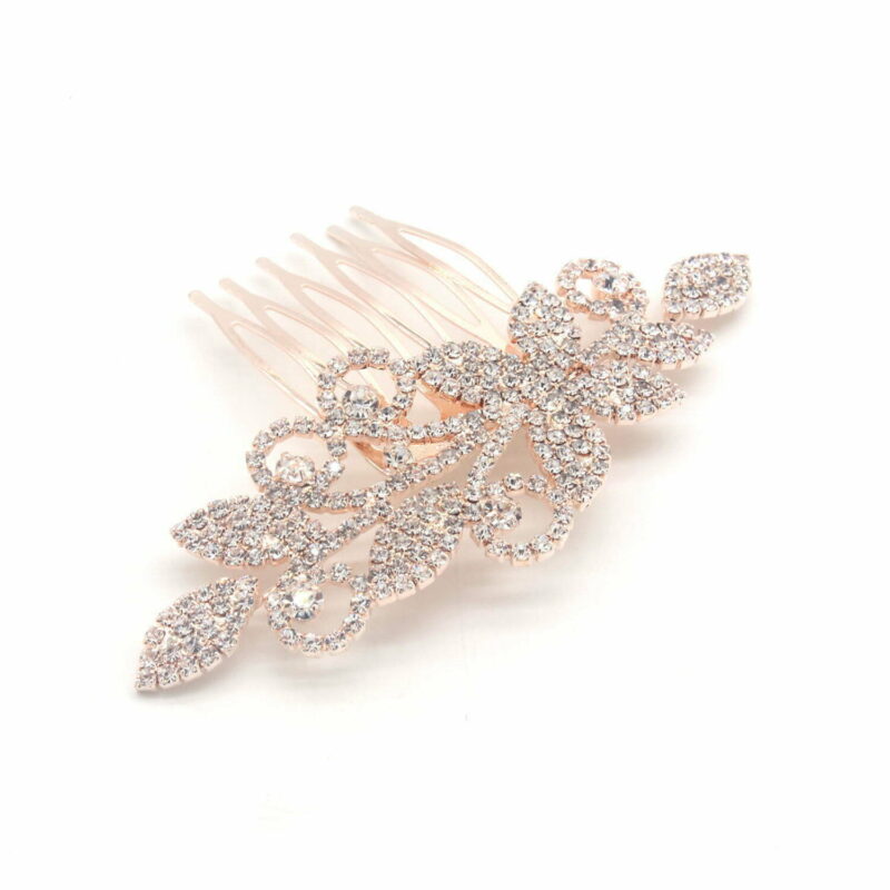 FashionFantasia Wholesale Head Pieces Head Hair Hair Combs HM300113 HP00616 RoseGold Clear