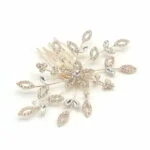 FashionFantasia Wholesale Head Pieces Head Hair Hair Combs HM300119 HP00621 Gold Clear 1