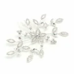 FashionFantasia Wholesale Head Pieces Head Hair Hair Combs HM300119 HP00621 Silver Clear 1