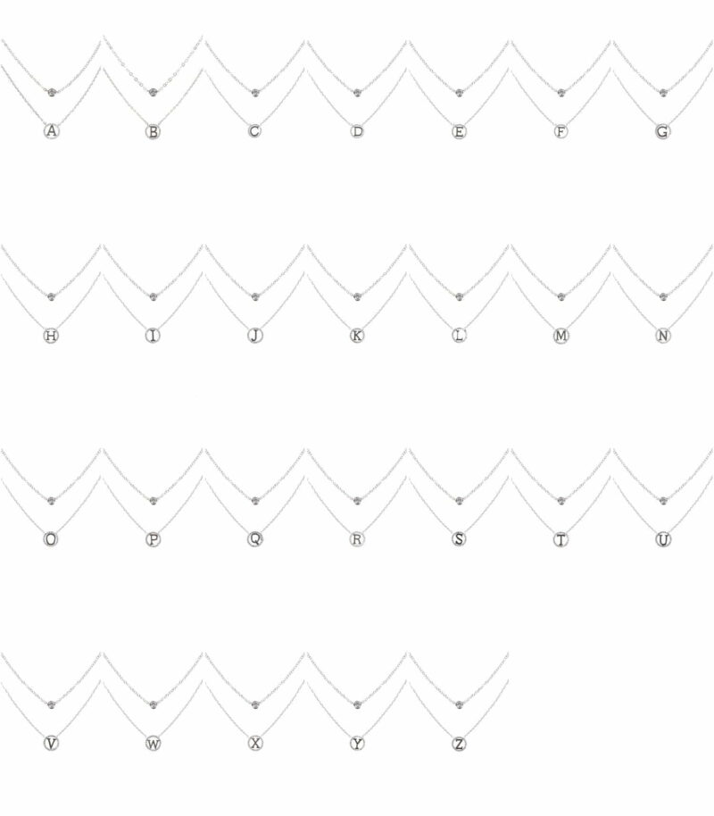 Strip all letter silver