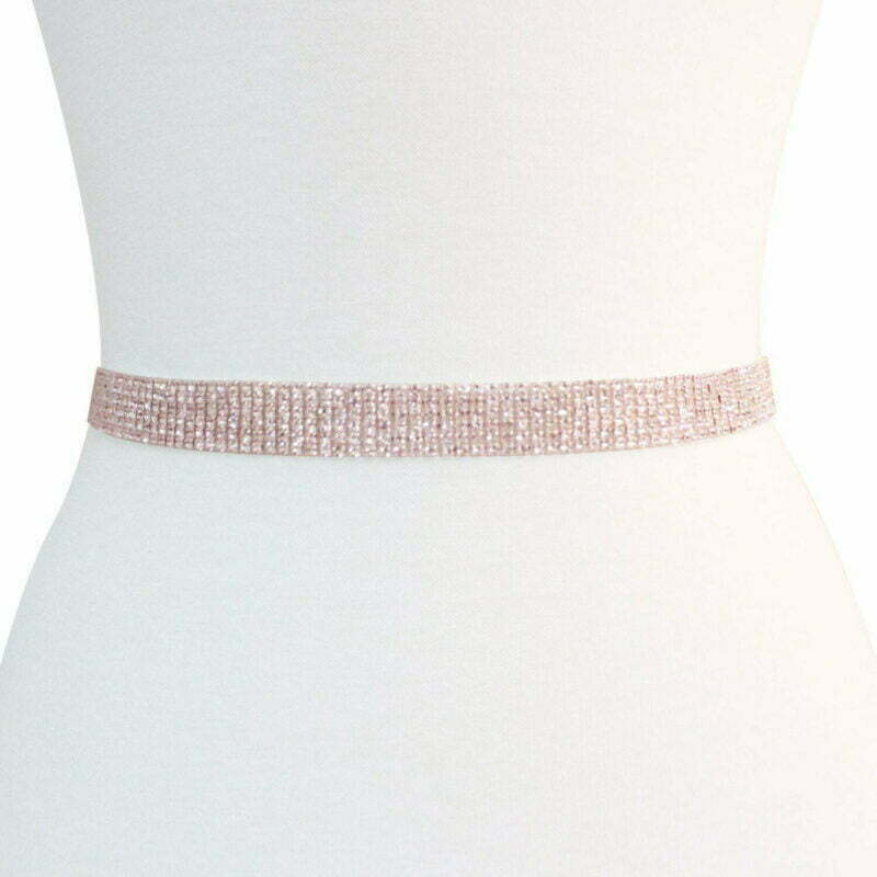 FashionFantasia Wholesale Body Accessories Belts Sashes BT339106 BA00215 Rosegold Clear op