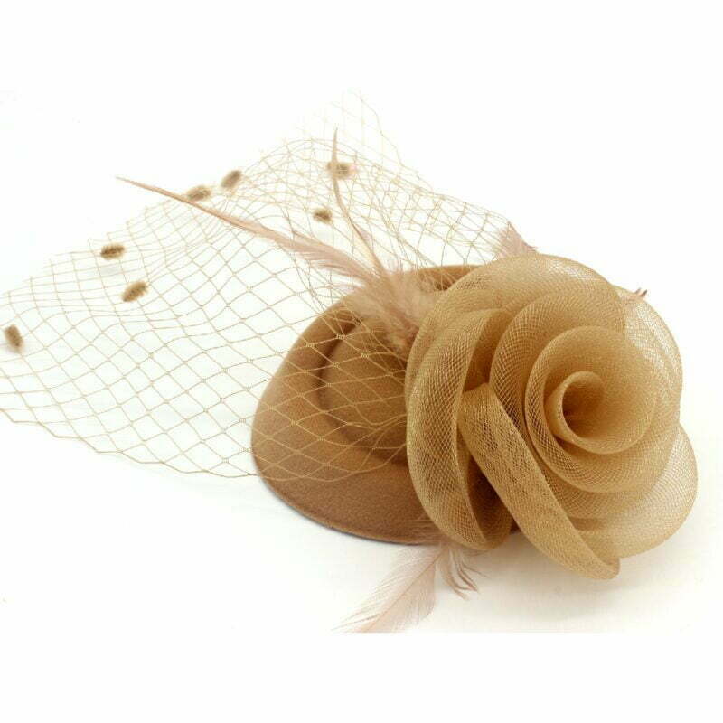 FashionFantasia Wholesale Head Pieces Fascinator HP300043 HP00483 Camel OP