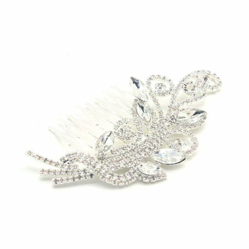 FashionFantasia Wholesale Head Pieces Head Hair Hair Combs HM300111 HP00614 Silver Clear