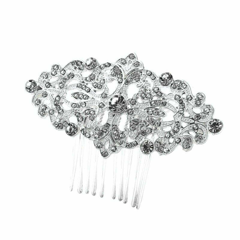 Headpiece Hair Comb HP00610 HM320006 HM320006 silver clear