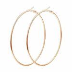 basic hoop earrings Rose Gold Main basic hoop earrings Rose Gold Main