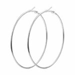 basic hoop earrings Silver Main basic hoop earrings Silver Main