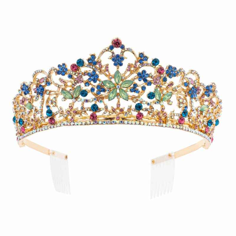 Star in Bloom Vine Rhinestone Wedding Tiara