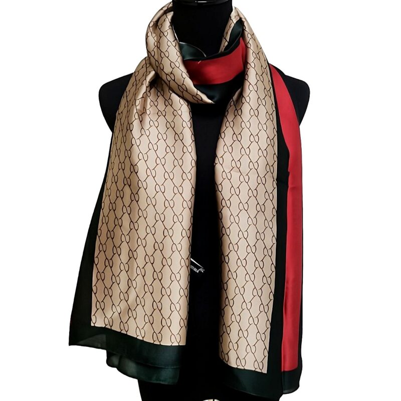 SC101413SatinSilk Rectangle Scarf