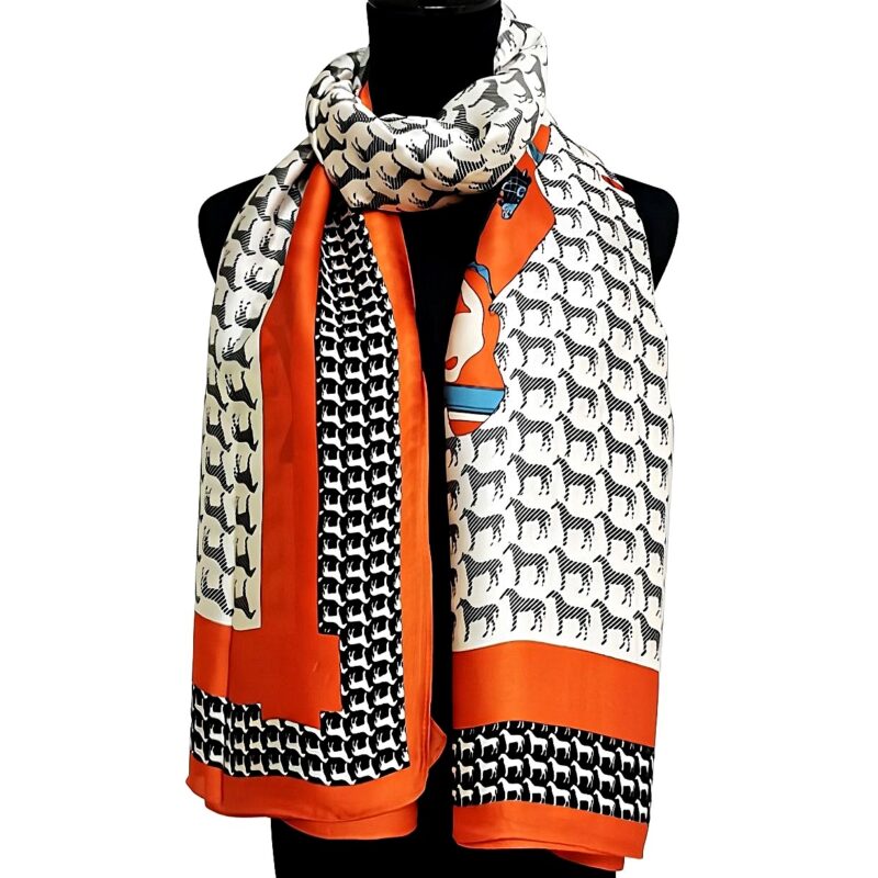 SC282221SatinSilk Rectangle Scarf