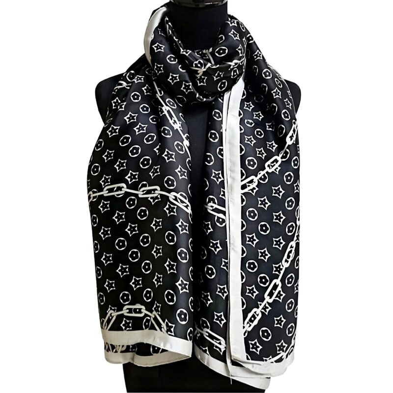 SC28223SatinSilk Rectangle Scarf