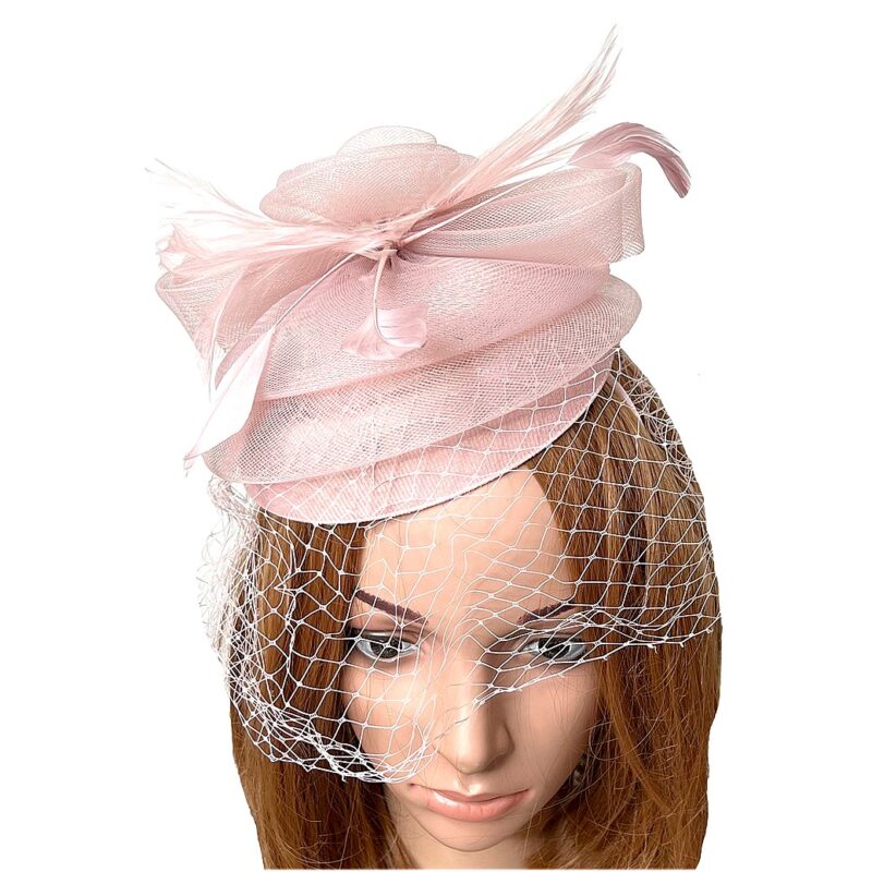 Flower Mesh Veil Flapper Fascinator s16