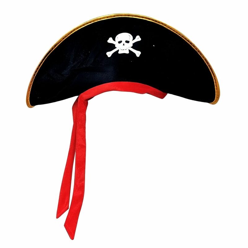 Pirate with Red Tie strap Costume Party Hat
