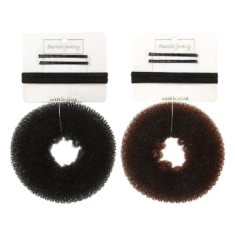 12 Pack Donut Hair Band Pin Set