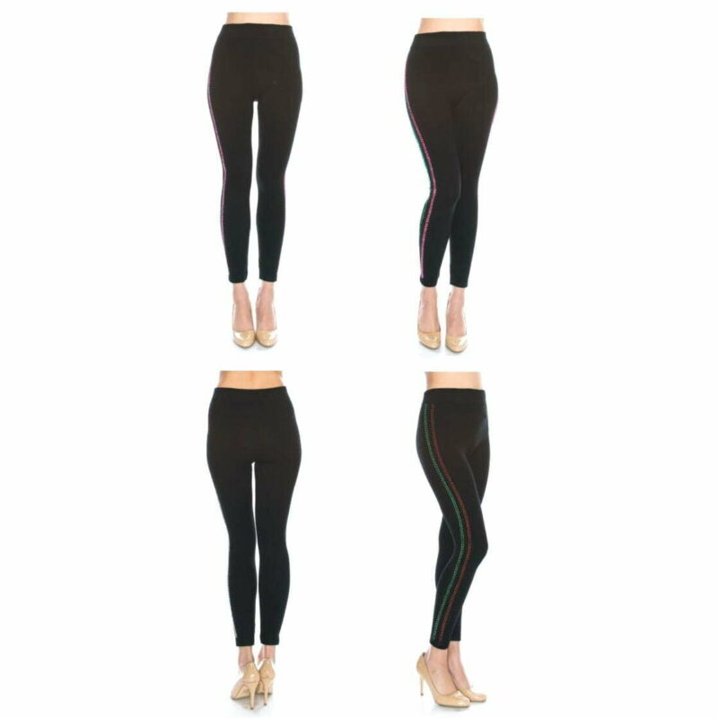 FashionFantasia Wholesale Clothing Bottoms Leggings BT00026 Black Green Red.jpg