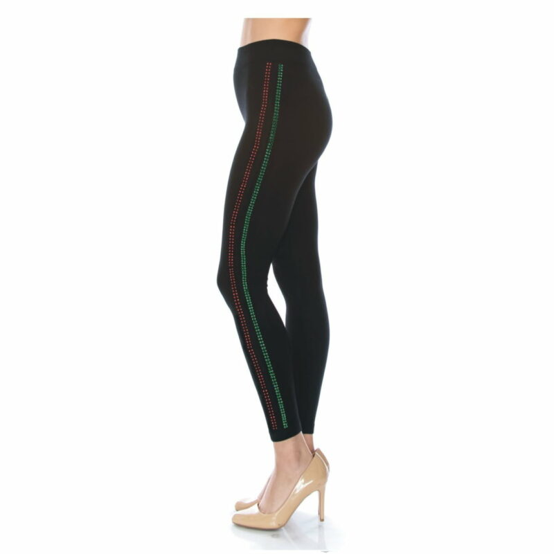 FashionFantasia Wholesale Clothing Bottoms Leggings BT00026 Black Green Red 02.jpg