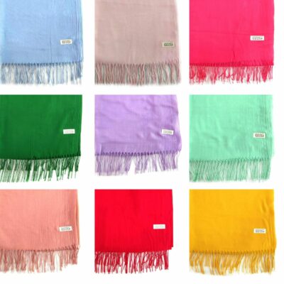 Solid Color Light Weight Spring Summer Viscose Scarf