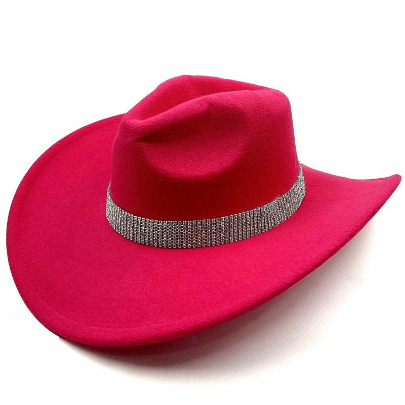Bold Rhinestone Bling Band Cowboy Cowgirl Hat