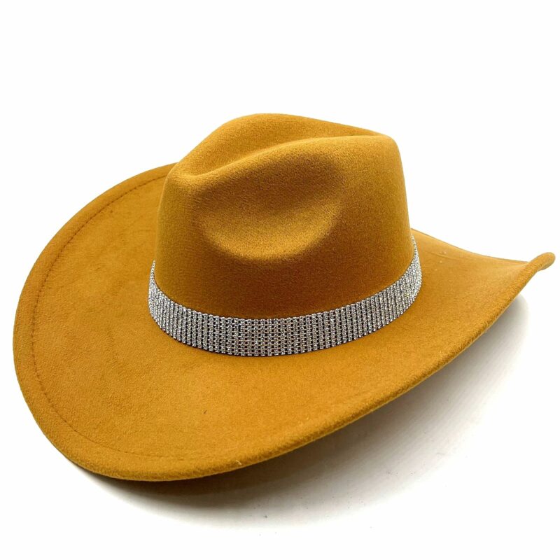 Bold Rhinestone Bling Band Cowboy Cowgirl Hat