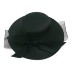 FF921_03 Oversized Bow Organza Fascinator Millinery Hat