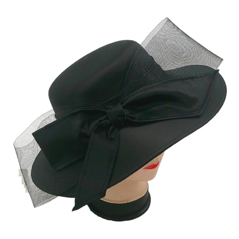 Oversized Bow Organza Fascinator Millinery Hat