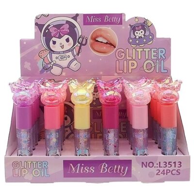 24pk Miss Betty Toon Glitter Lip Oil