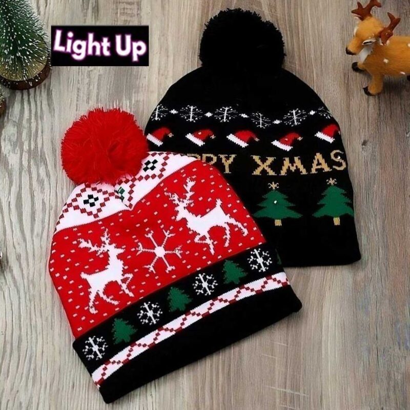 AHT1121aa Beanie Merrychristmas wholesale diacly 1.jpg