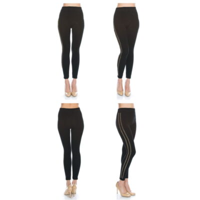 FashionFantasia Wholesale Clothing Bottoms Leggings BT00021 Black Gold 02.jpg