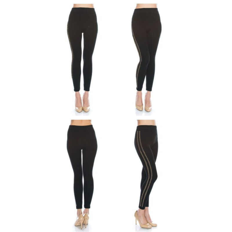 FashionFantasia Wholesale Clothing Bottoms Leggings BT00021 Black Gold 02.jpg