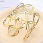 12pk Long Arm Cover Floral Cuff Bracelet
