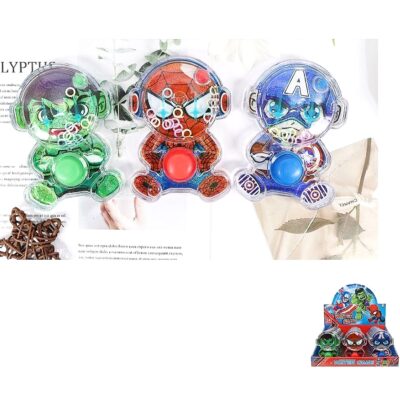 24pk Super Here Cartoon Bubble Fidget Toy