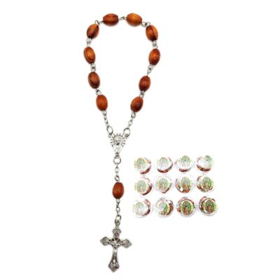 12pk Rosary Bracelets Virgen De Guadalupe