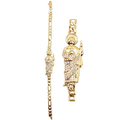 Saint Jude Rosary Bracelet Foldover Religious Gift