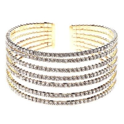 7 Row Split Spring Bracelet