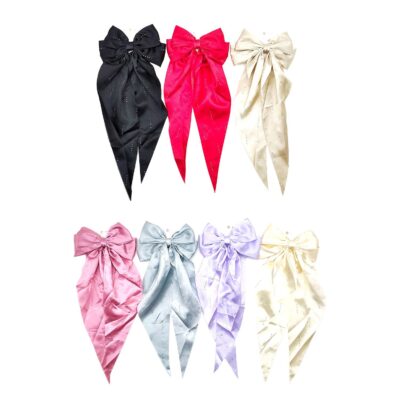 Bling Rhinestone Hair Bow and Barrettes