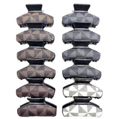 Monogram Hair Claw Jaw Headpiece