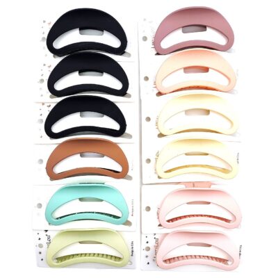 Half Circle Pastel Hair Claw Headpiece