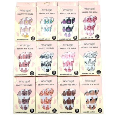 Mixed Design Press-On Nail Art