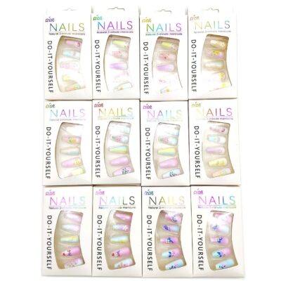 Pastel Floral Press-On Nails - 12 Pack