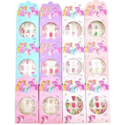 Unicorn Press On Nails for Kids - 12 Art Nails