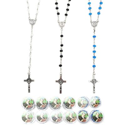 Religious Rosary Bracelet Saint Jude Assorted Colors