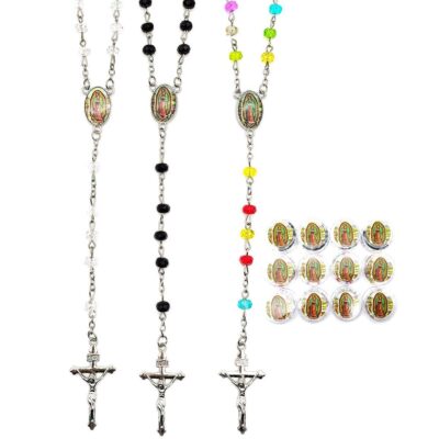 Religious Rosary Bracelet with Crucifix and Virges