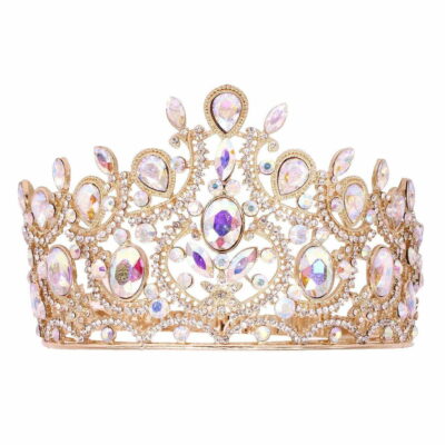 Baroque Rhinestone Pageant Adjustable Tiara
