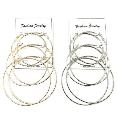 Multi Size Big Hoop Earrings